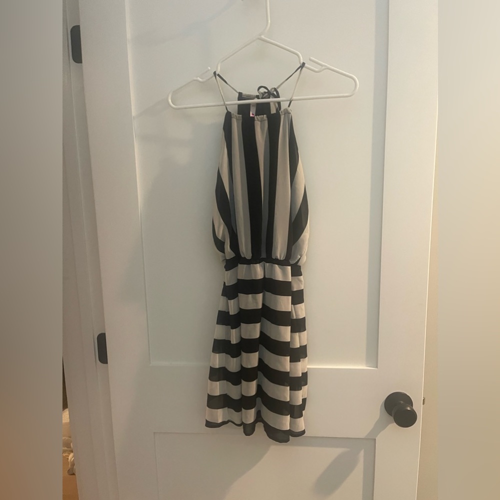 Black & White Striped Dress